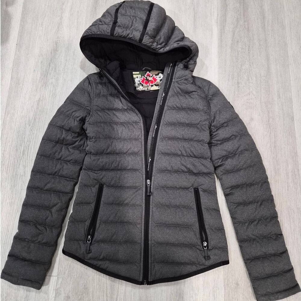 Moose Knuckles Gray Fullzip Jacket Size Small